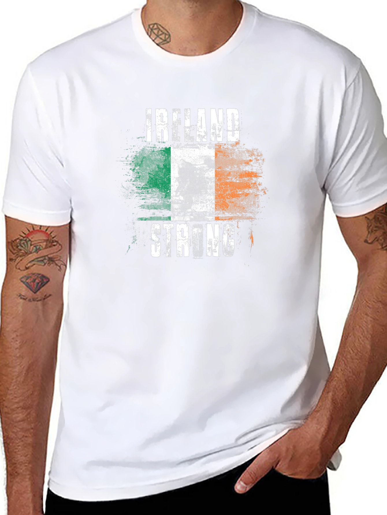 Ireland Strong T-Shirt Irish Flag Graphic Tee