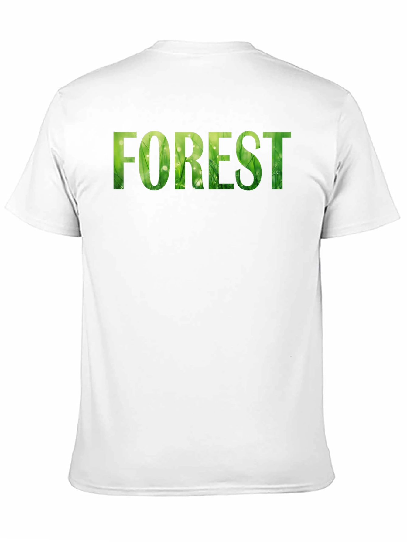 Nature Inspired Forest Graphic Print Black T-Shirt