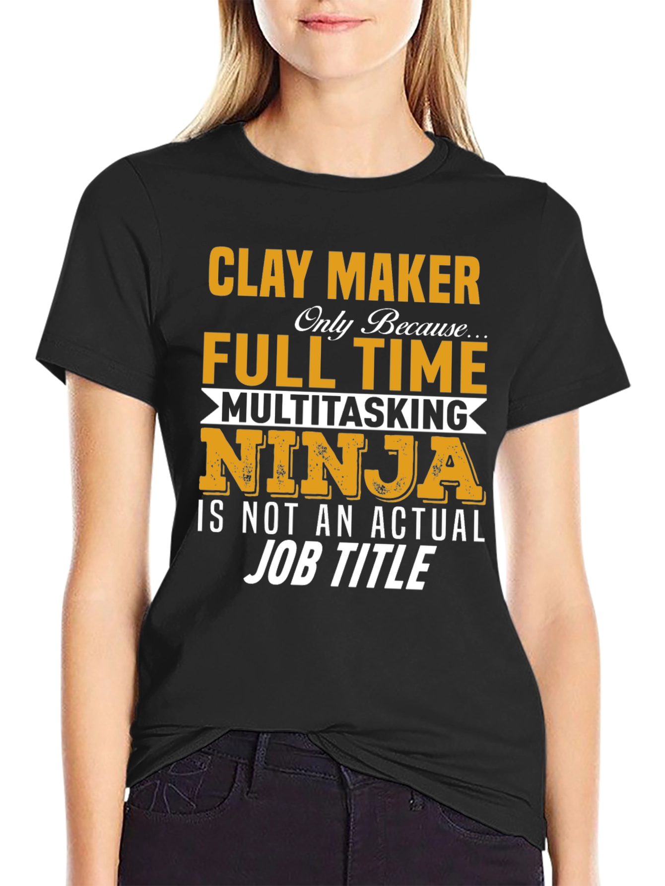 Clay Maker Full Time Ninja T-Shirt