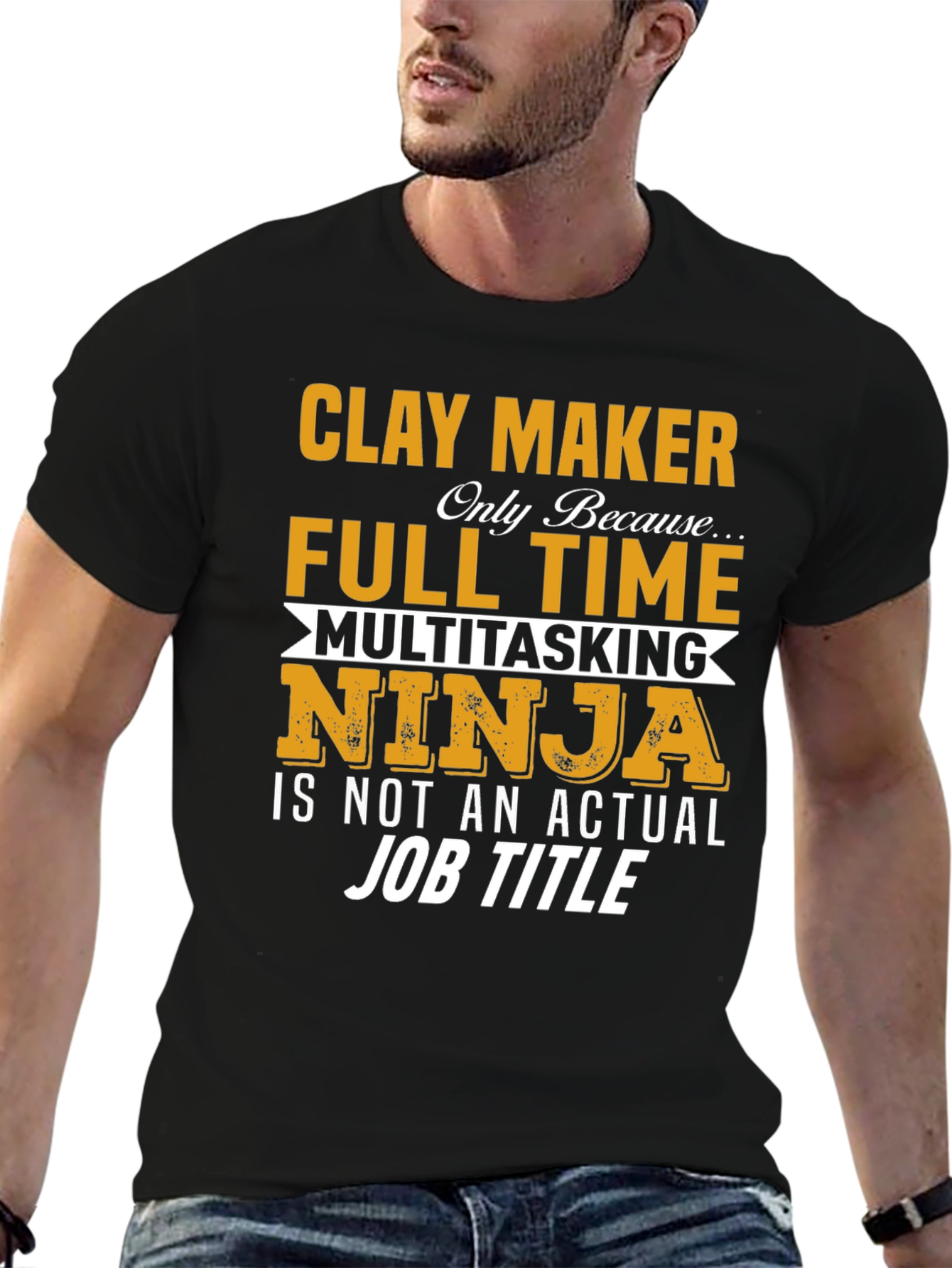 Clay Maker Full Time Ninja T-Shirt