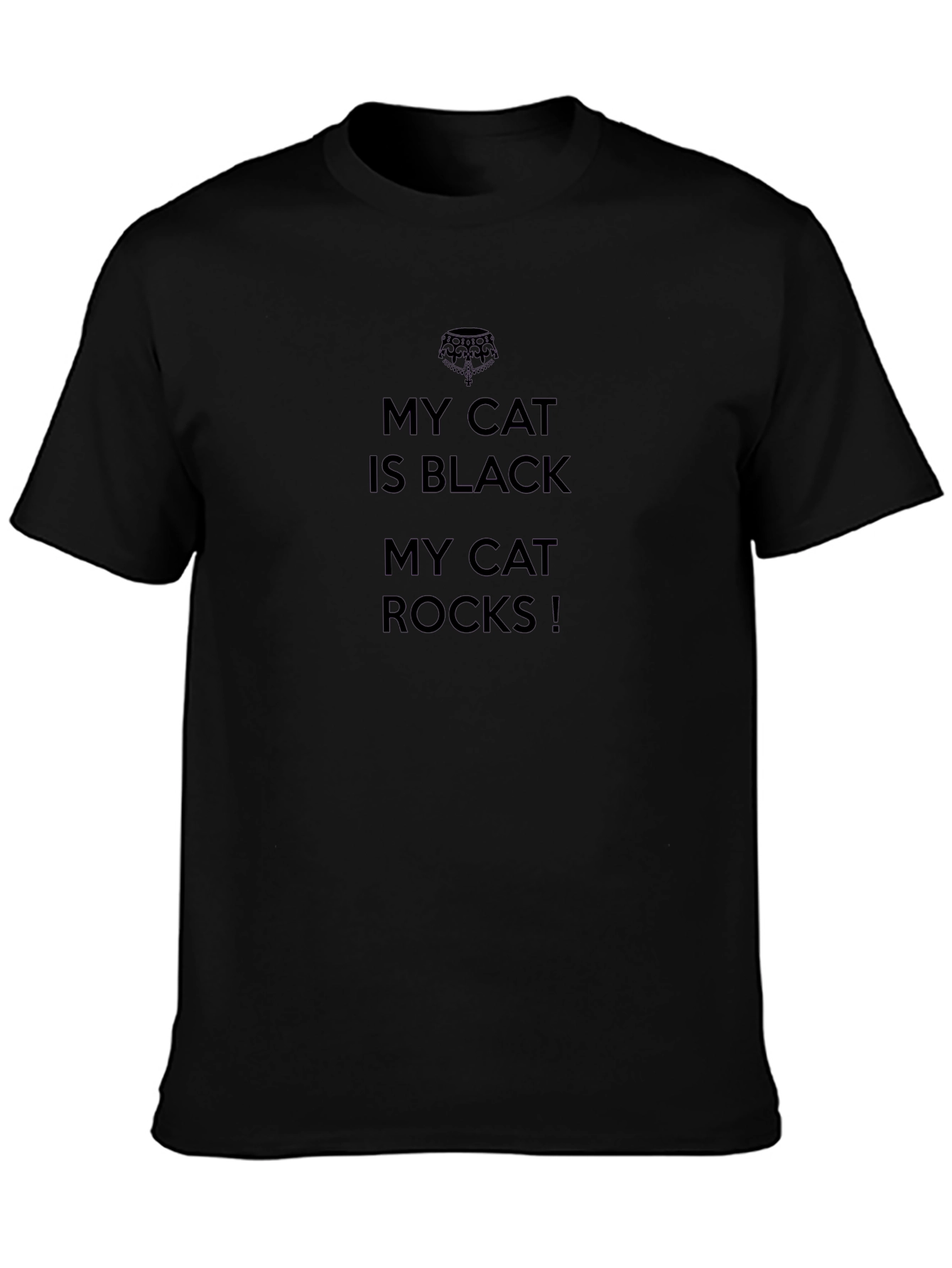 Black Cat Rocks Graphic Tee - Mens