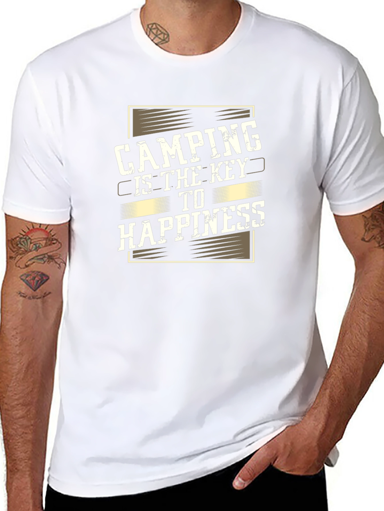 Camping is Key to Happiness Graphic Tee