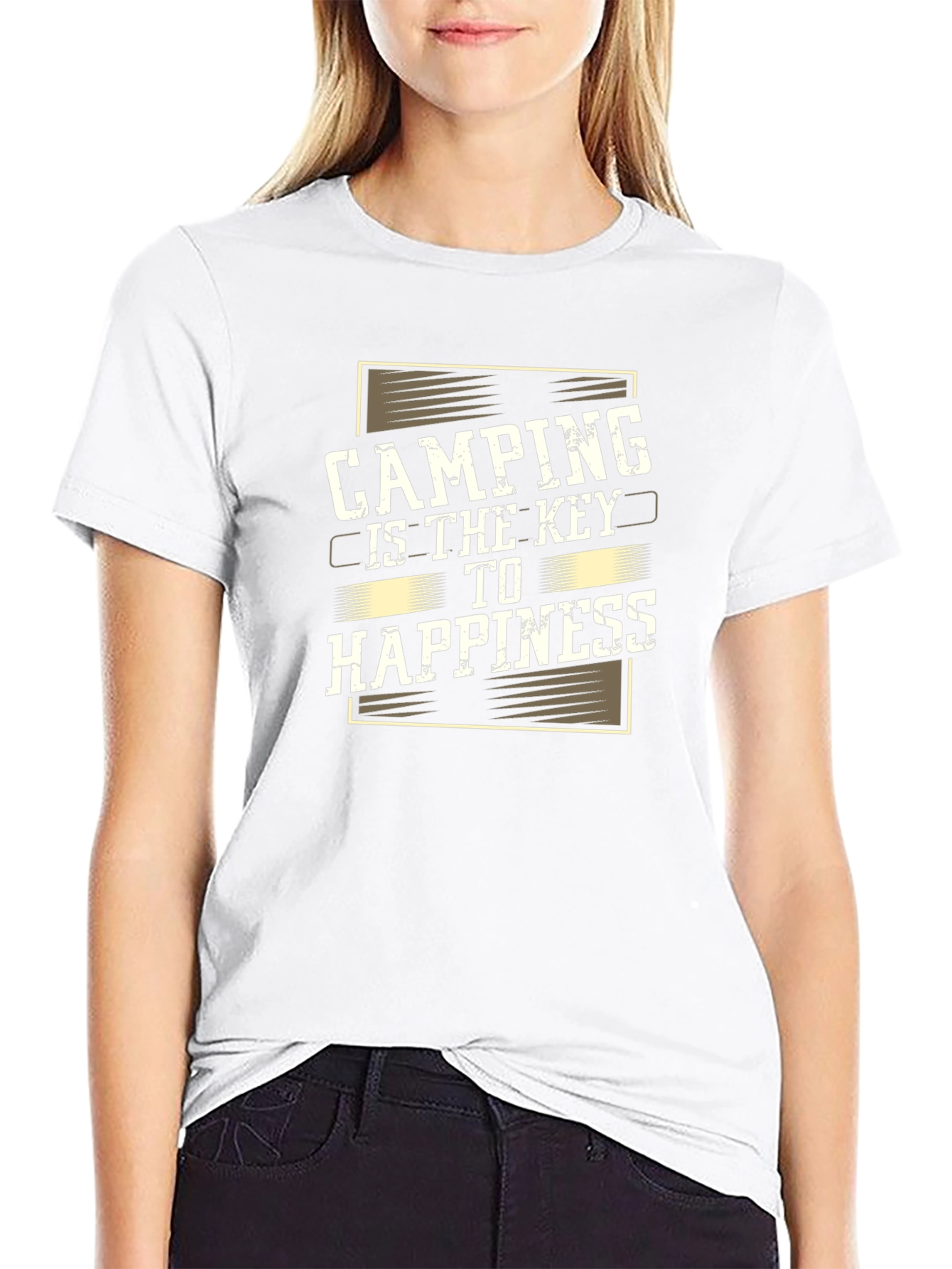 Camping is Key to Happiness Graphic Tee
