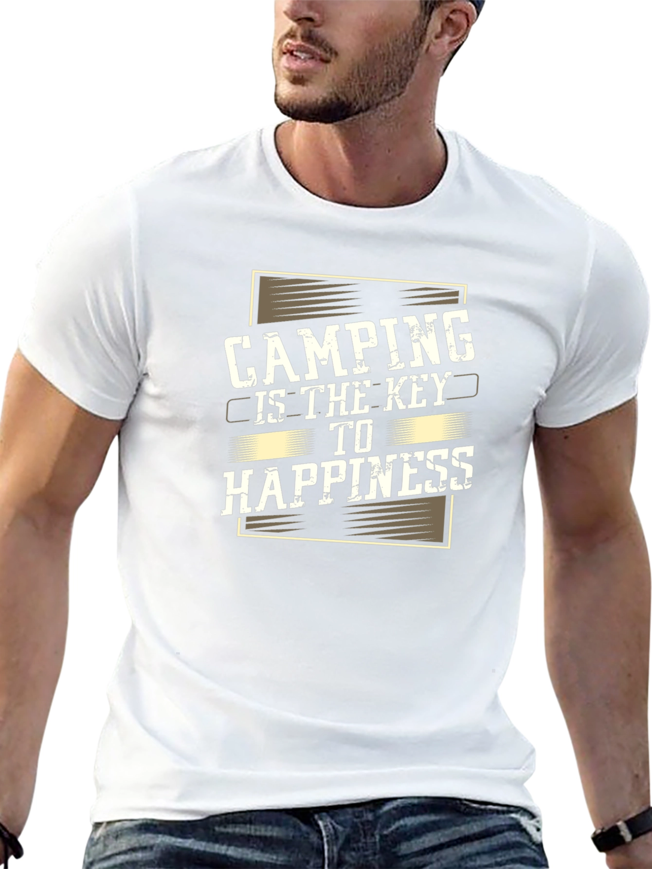 Camping is Key to Happiness Graphic Tee
