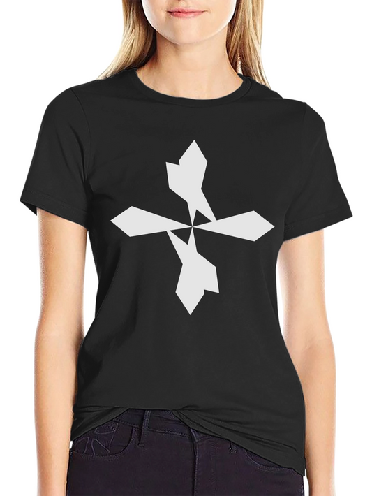 Geometric Cross Black T-Shirt