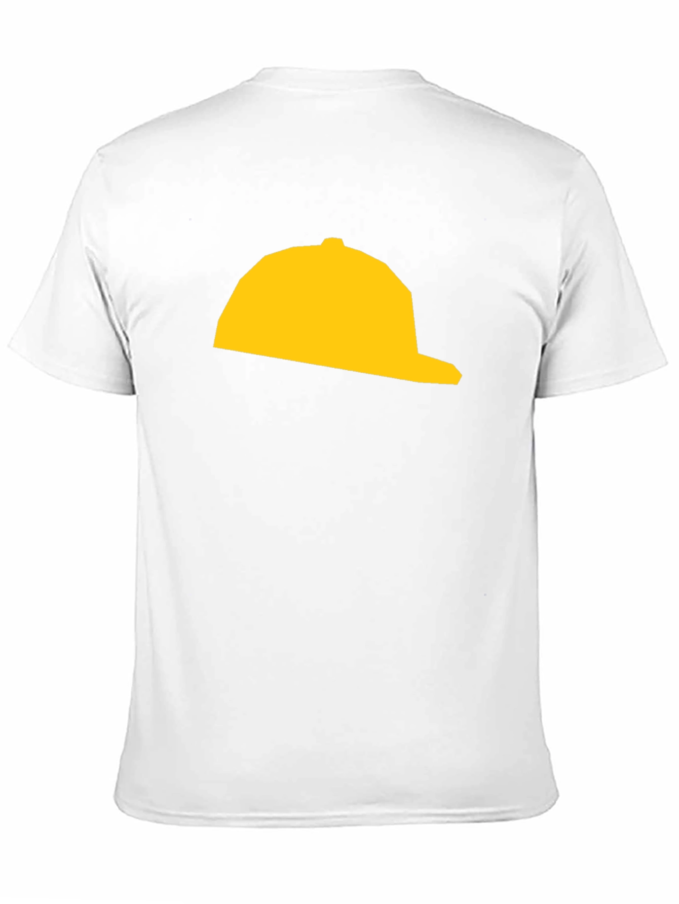 Yellow Hat Graphic Tee - Black Cotton T-Shirt