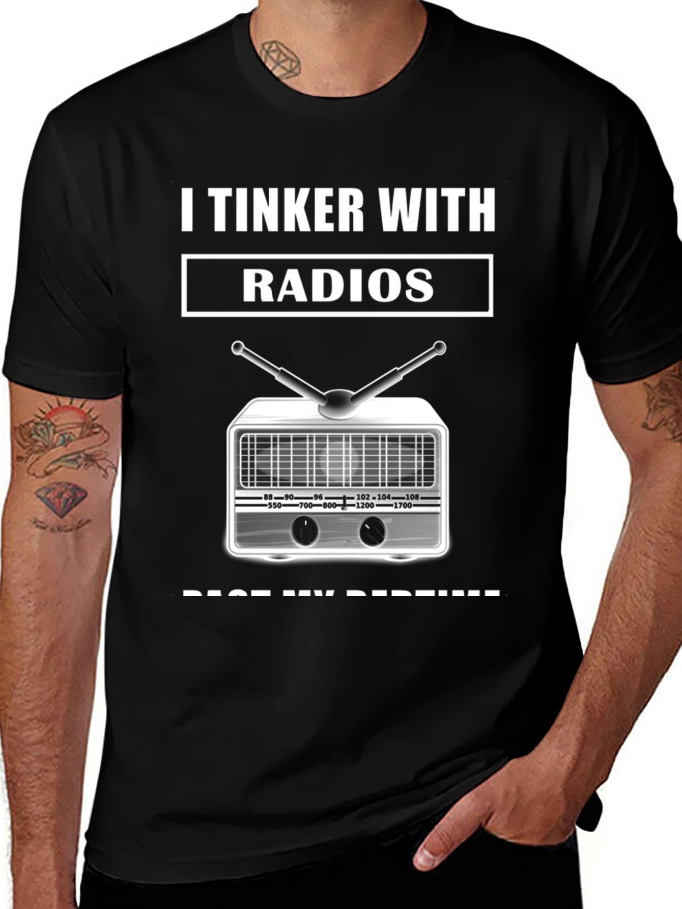 I Tinker With Radios Graphic T-Shirt