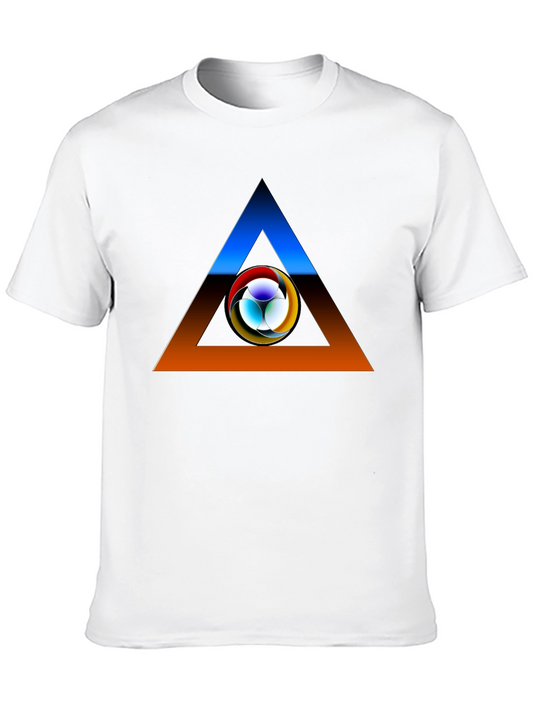 Abstract Triangle Graphic T-Shirt