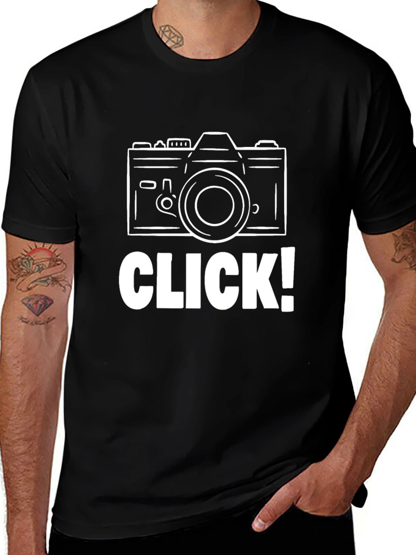 Camera Click Graphic Tee - Photographers Essential