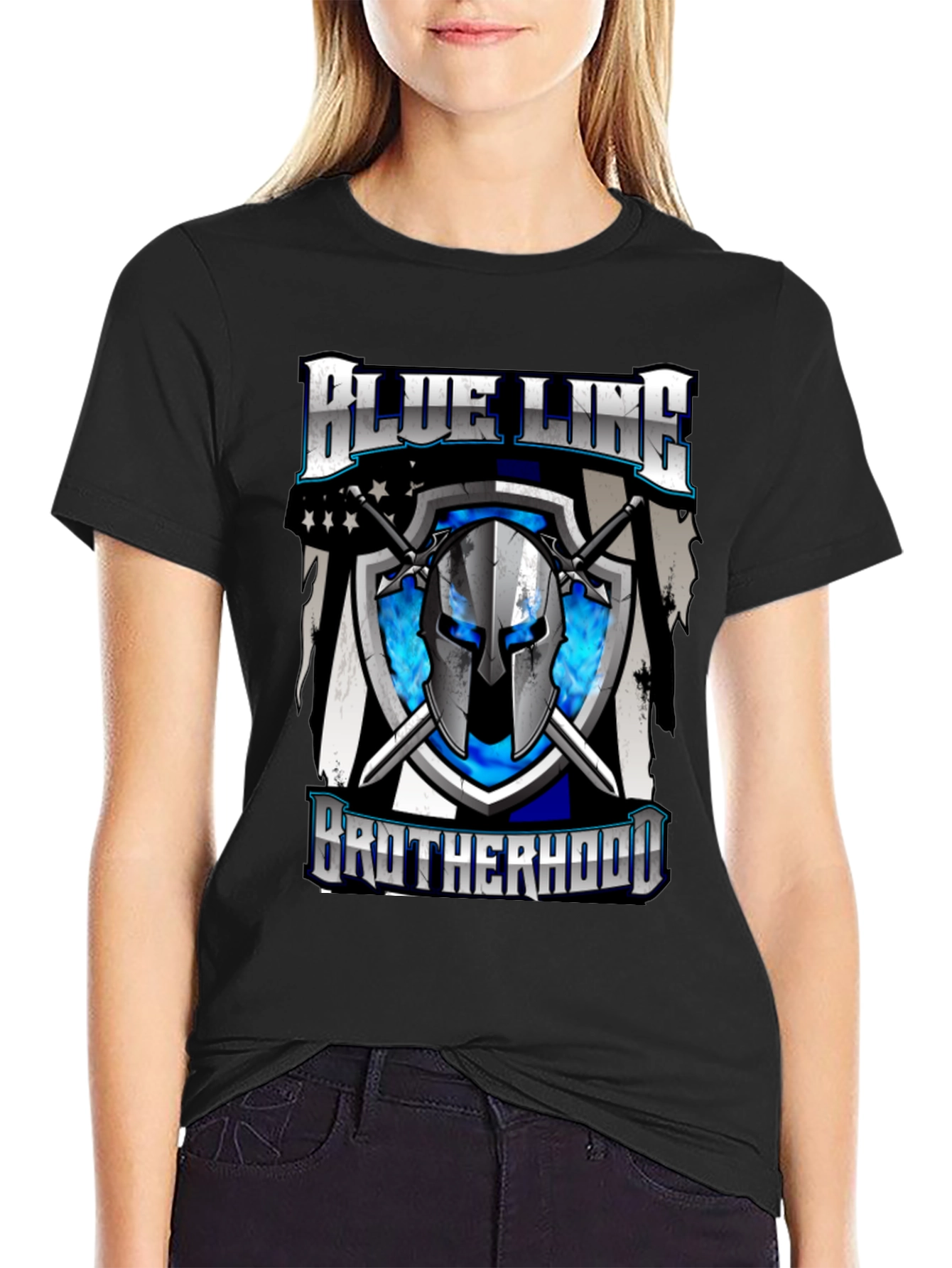 Blue Line Brotherhood Graphic T-Shirt