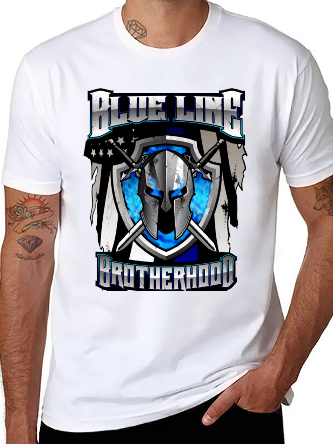 Blue Line Brotherhood Graphic T-Shirt