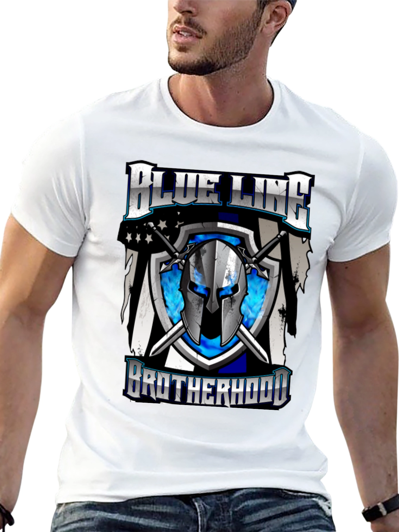 Blue Line Brotherhood Graphic T-Shirt