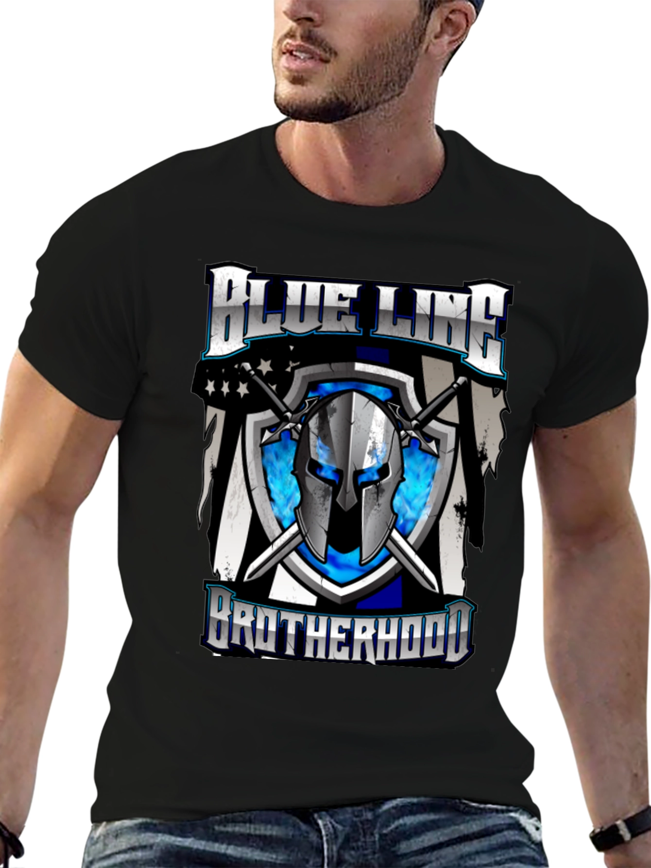 Blue Line Brotherhood Graphic T-Shirt
