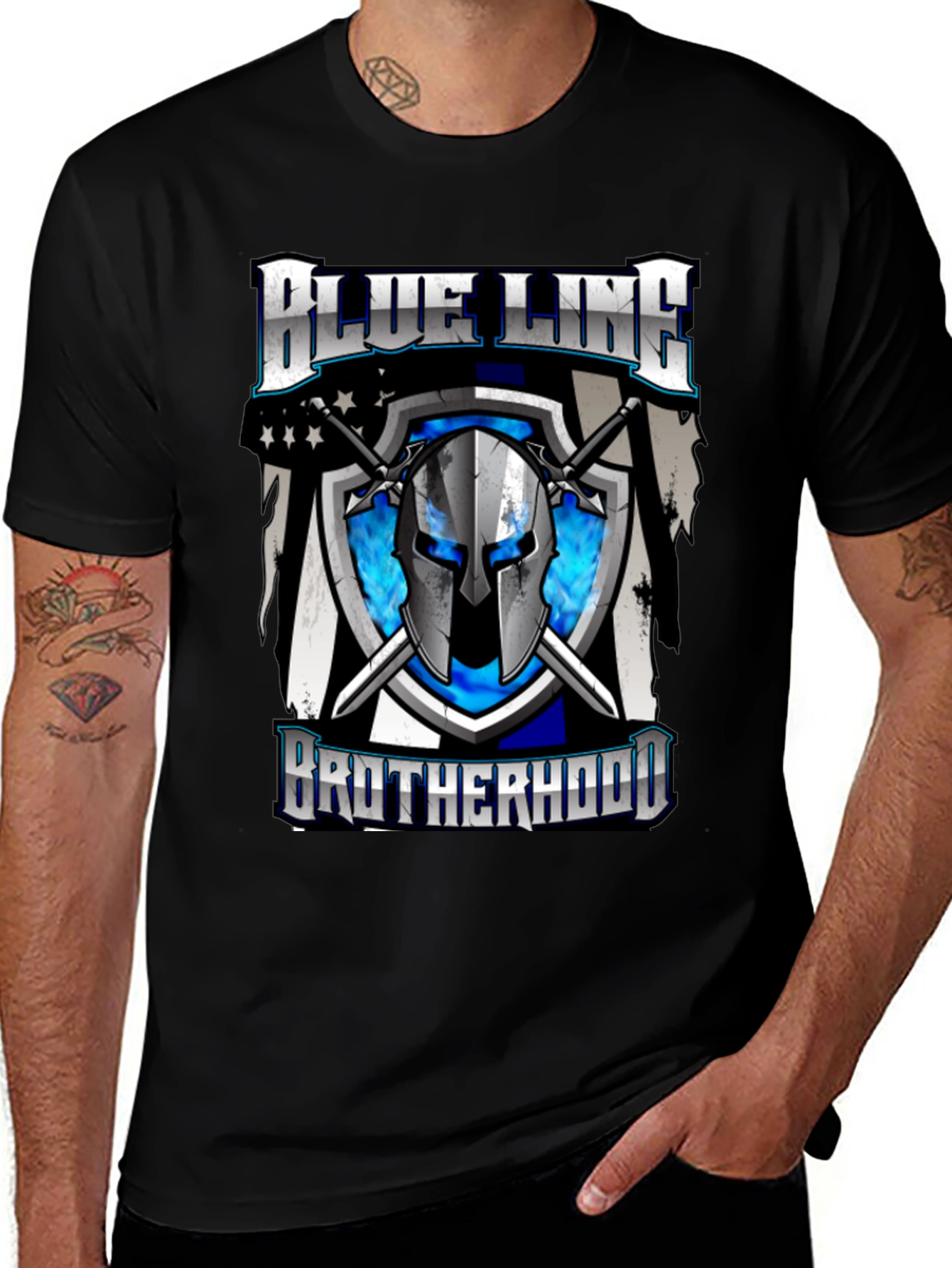 Blue Line Brotherhood Graphic T-Shirt