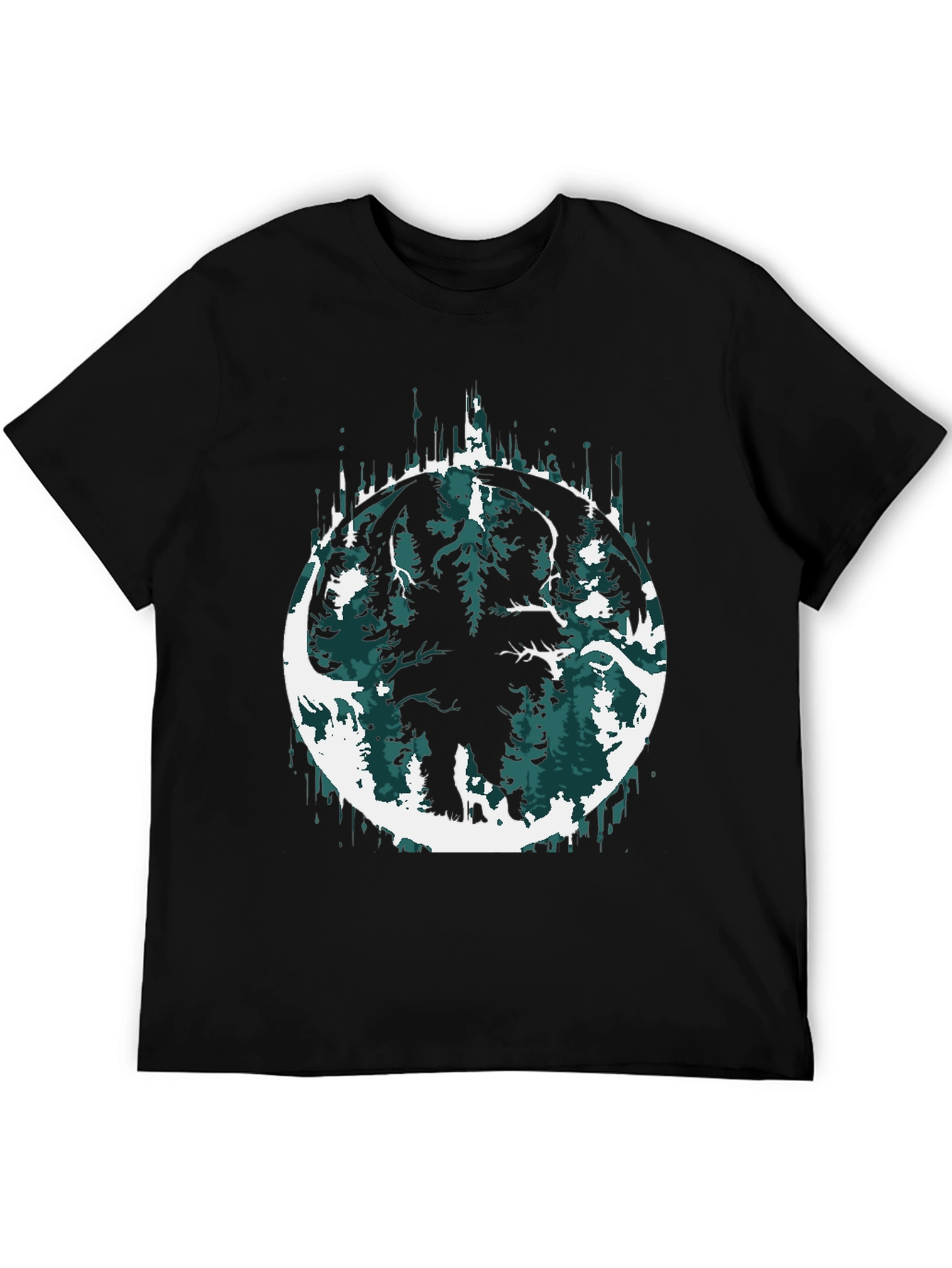 Mammoth Forest Graphic Tee - Mens Black T-Shirt