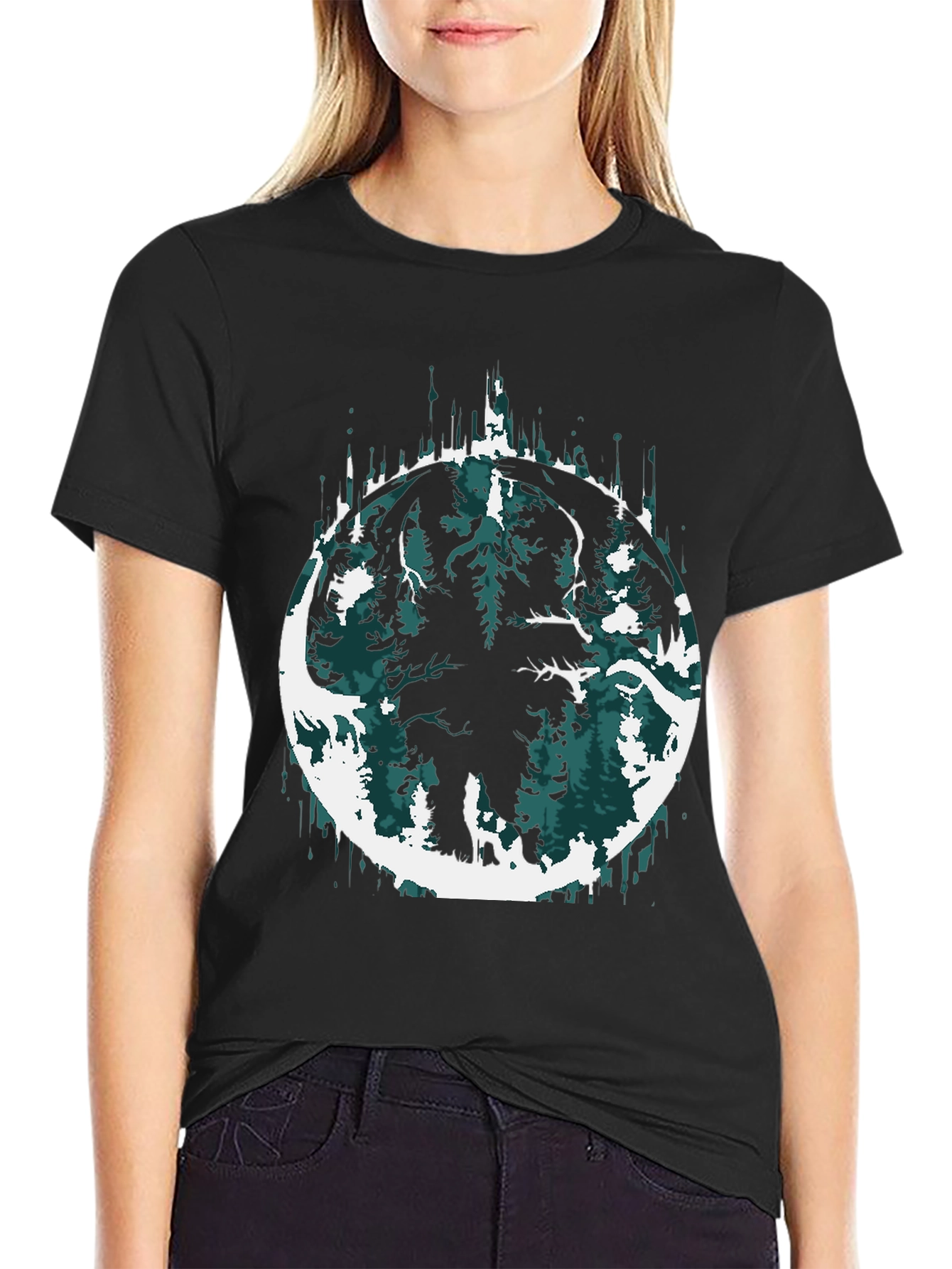 Mammoth Forest Graphic Tee - Mens Black T-Shirt