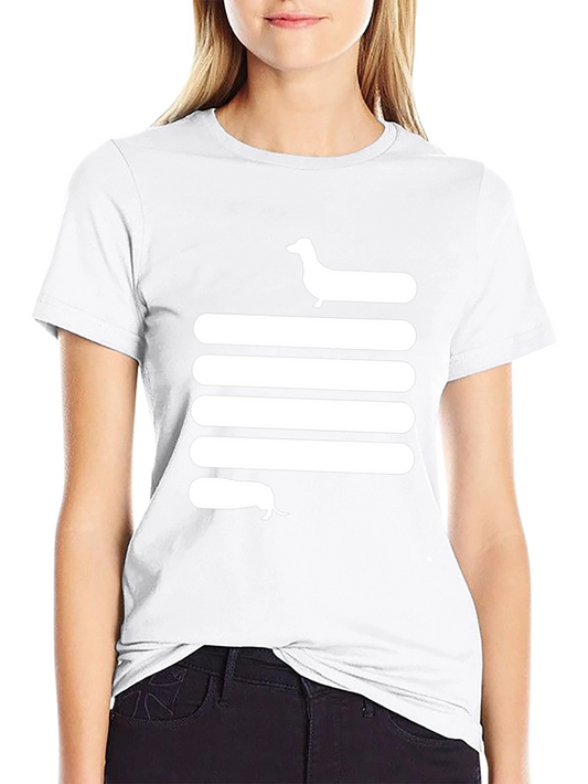 Dachshund Stripe Tee - Unique Dog Lover T-Shirt