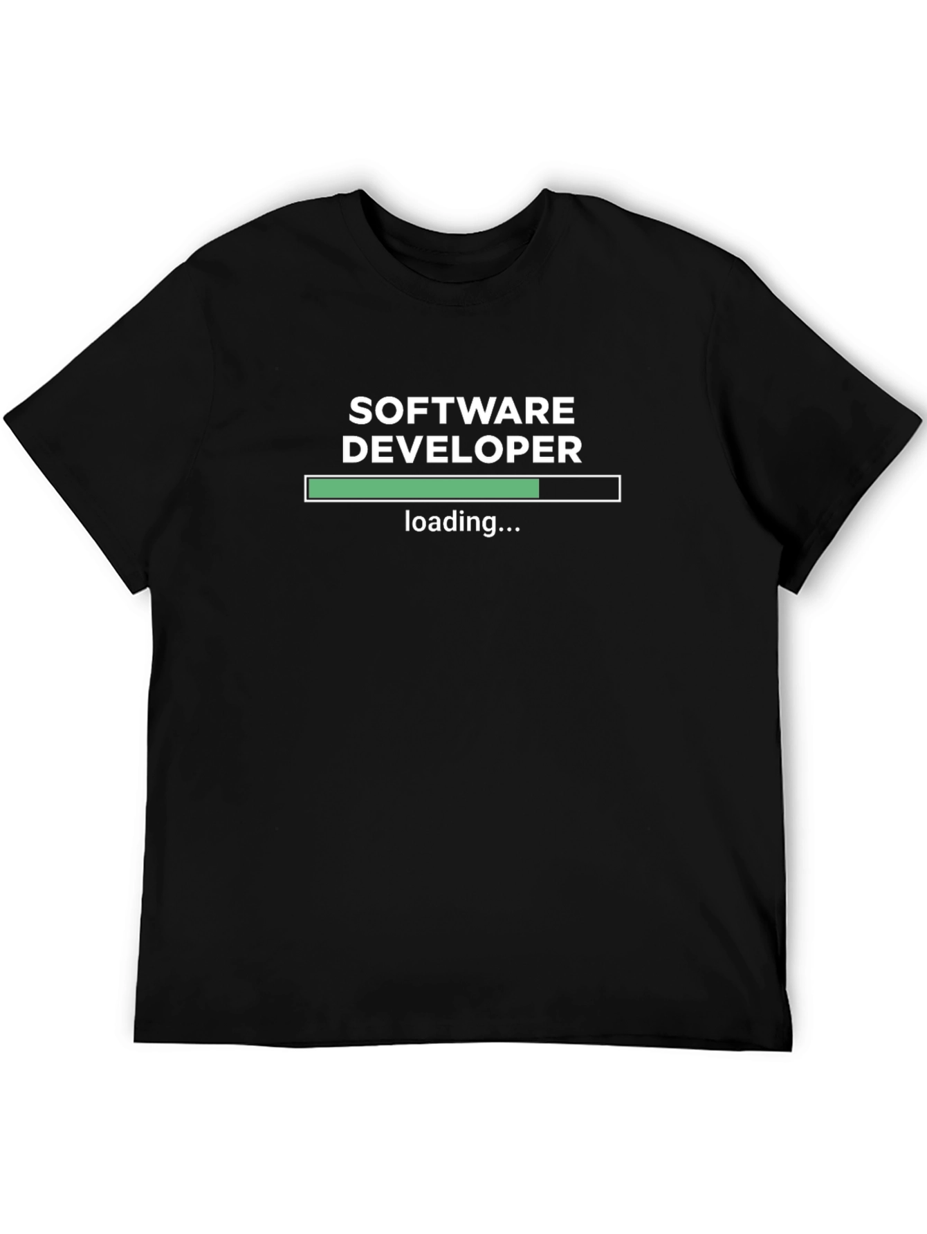 Software Developer Loading T-Shirt - Black