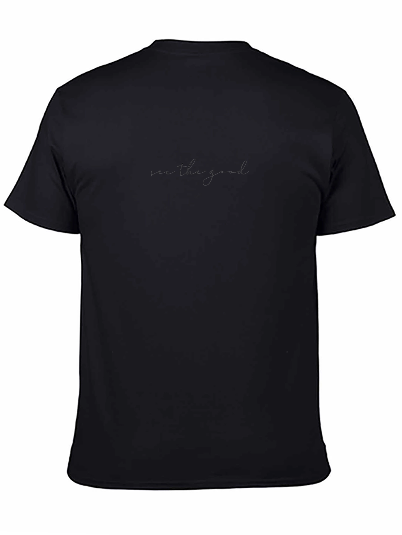 Minimalist See The Good Black T-Shirt