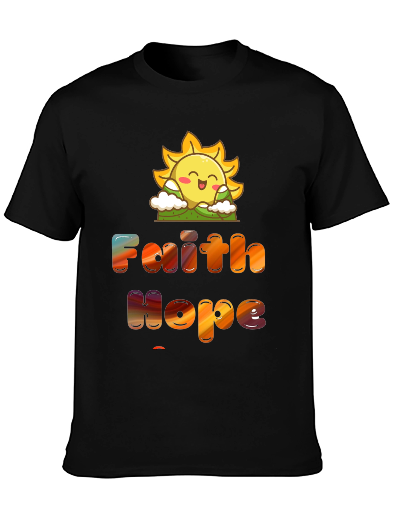 Faith Hope Love T-Shirt Sun Graphic Tee