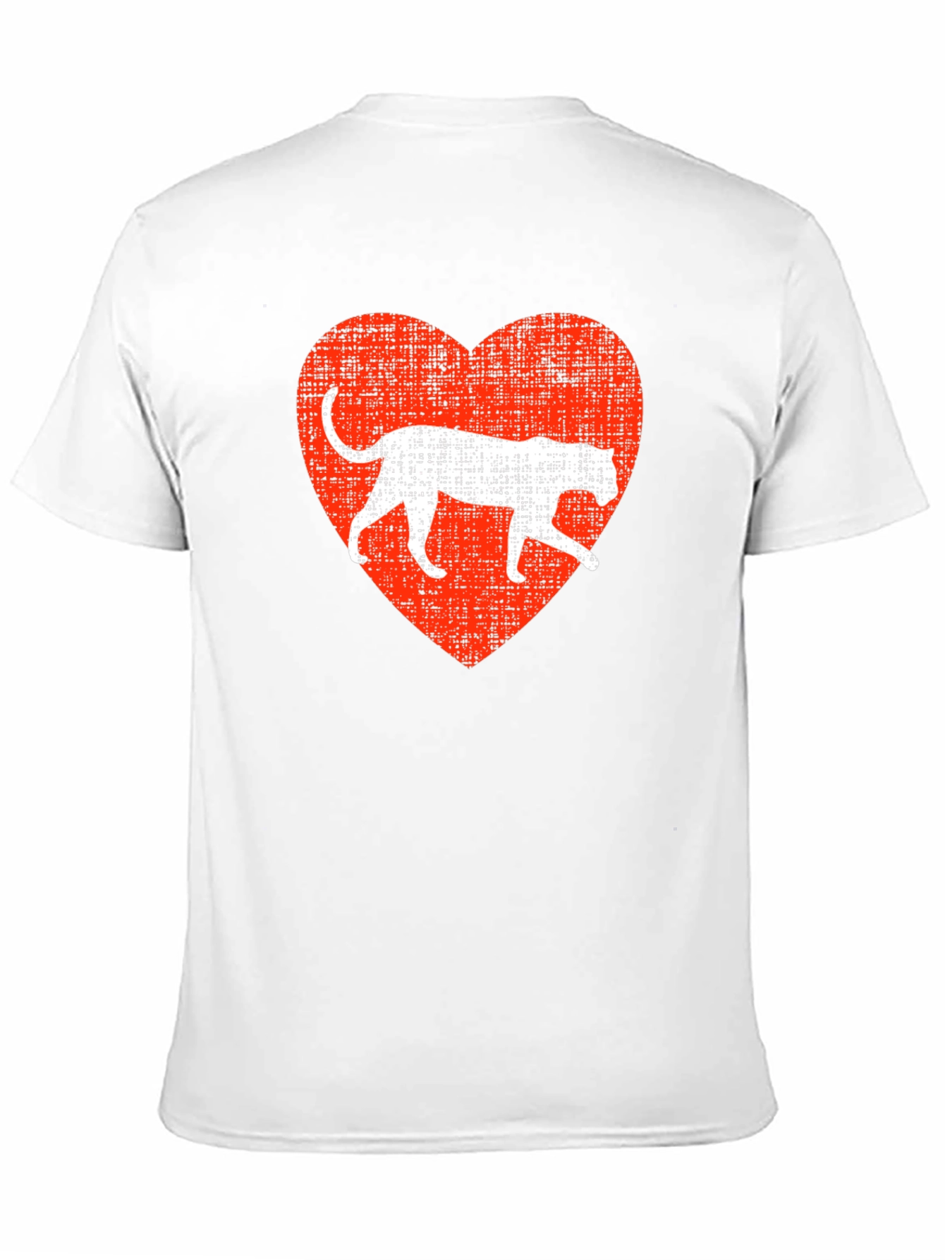 Leopard Heart Graphic T-Shirt - Black