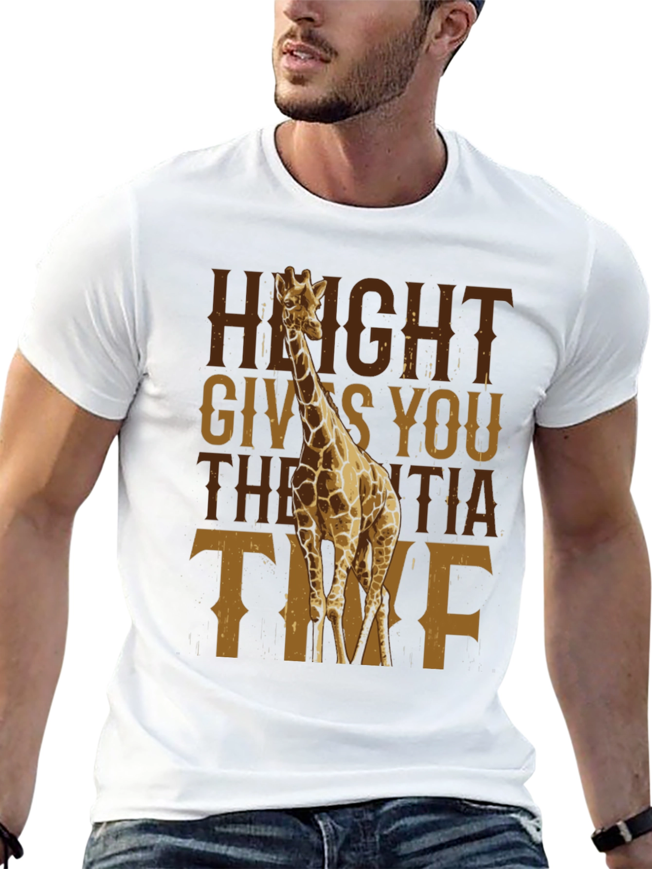 Height Gives You The Extra Time Giraffe T-Shirt