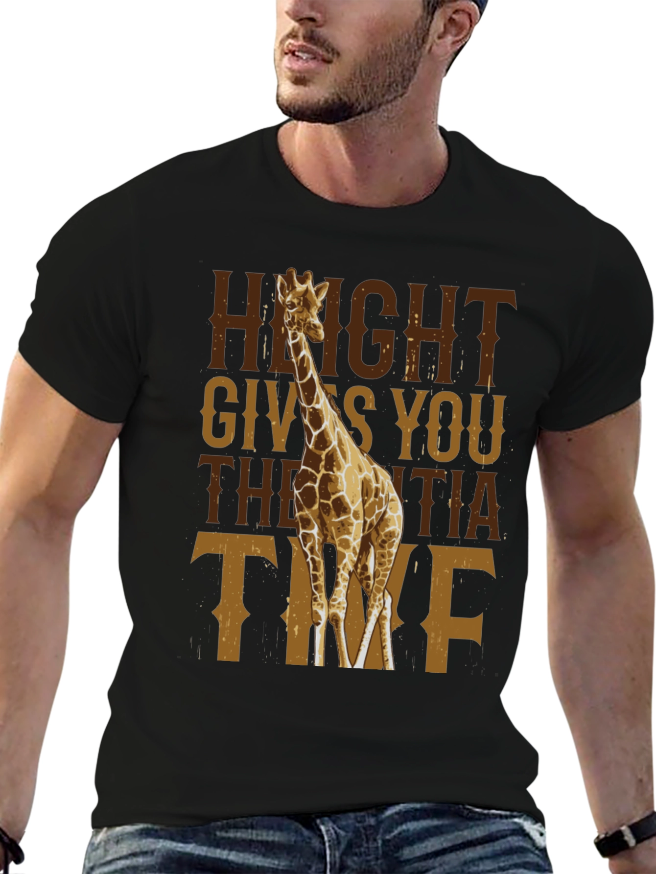 Height Gives You The Extra Time Giraffe T-Shirt