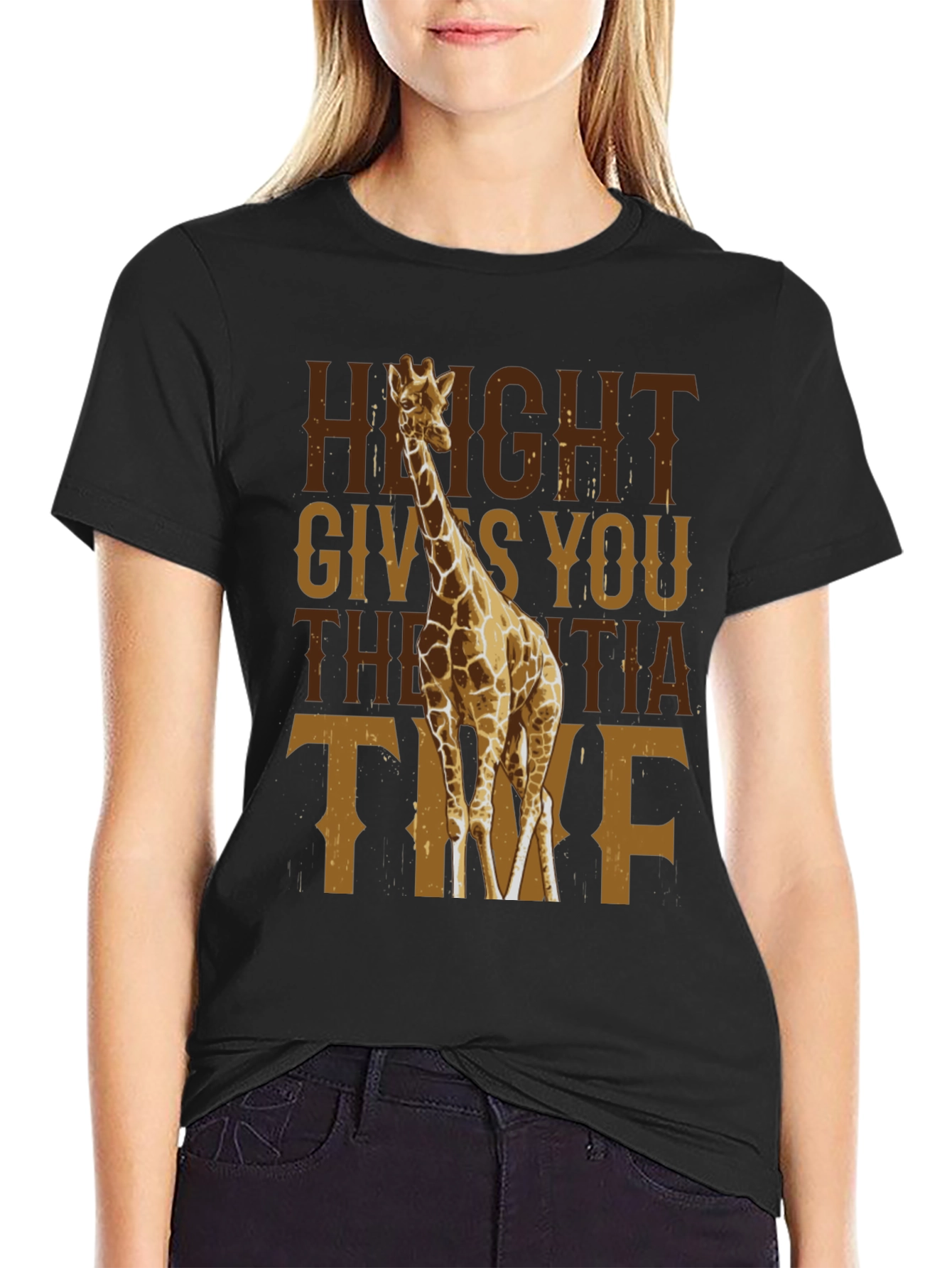 Height Gives You The Extra Time Giraffe T-Shirt