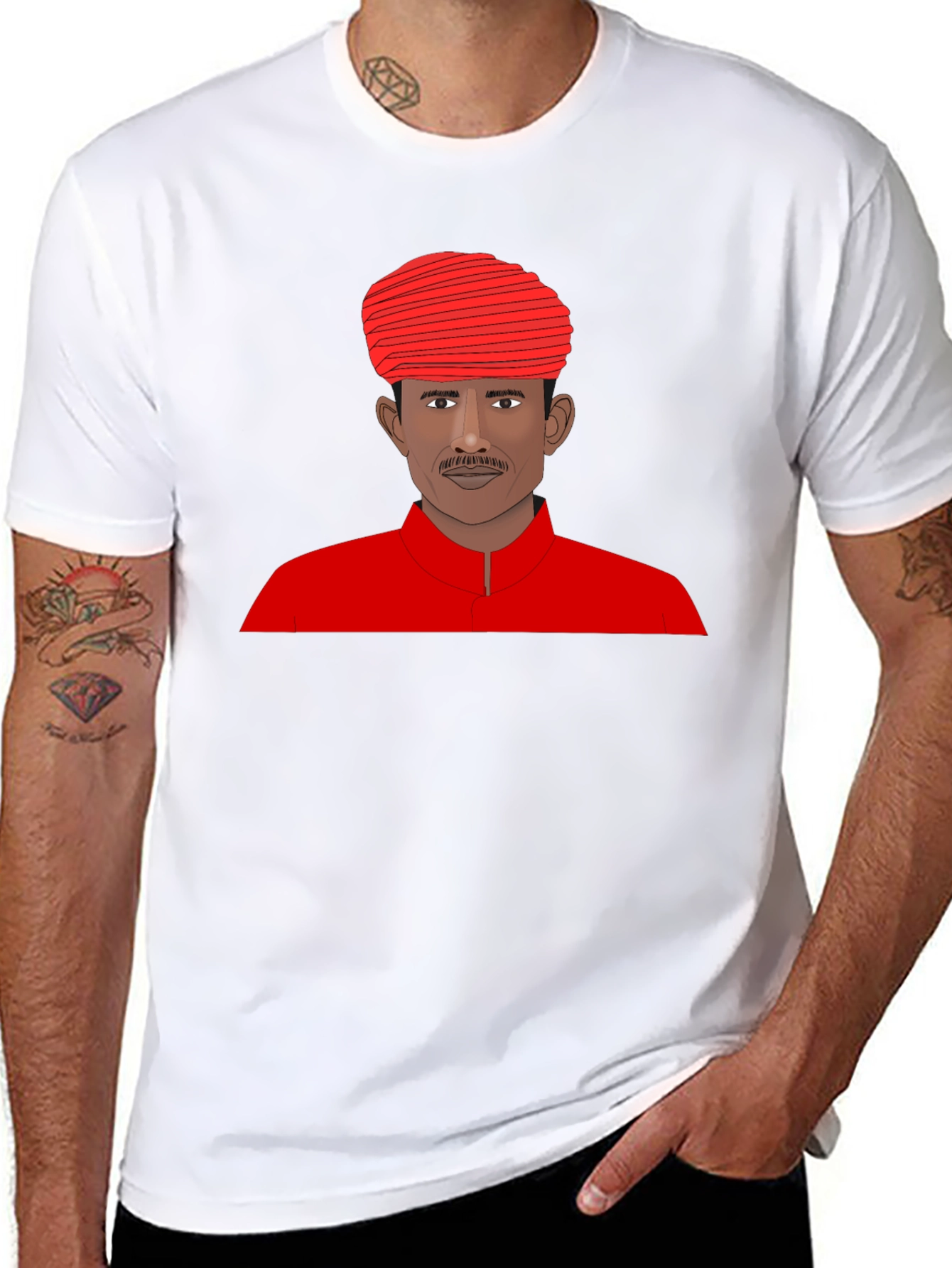 Indian Man Portrait T-Shirt