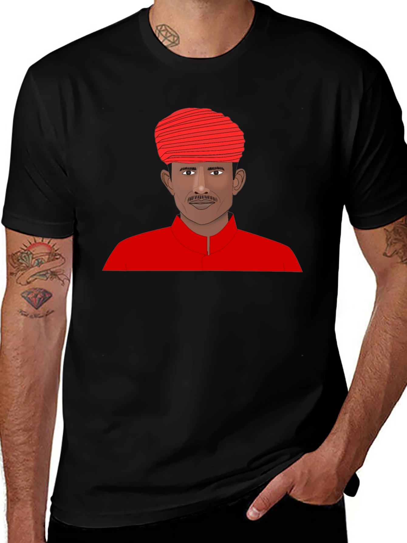 Indian Man Portrait T-Shirt