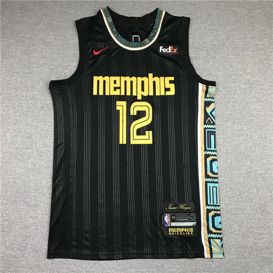 Men's Memphis Grizzlies Ja Morant Black 2020/21 Swingman Jerseys - City Edition