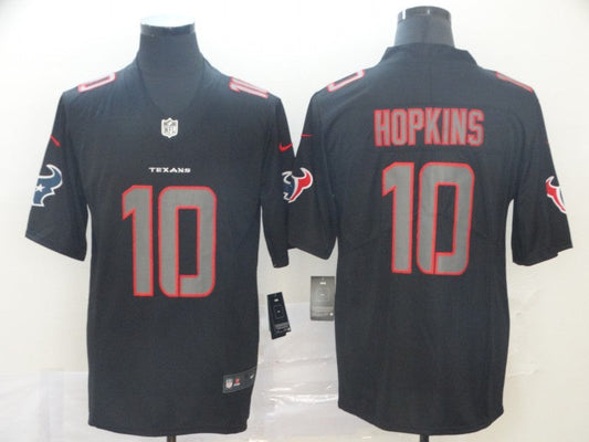 Men's Houston Texans DeAndre Hopkins #10 Black Game Player Jerseys