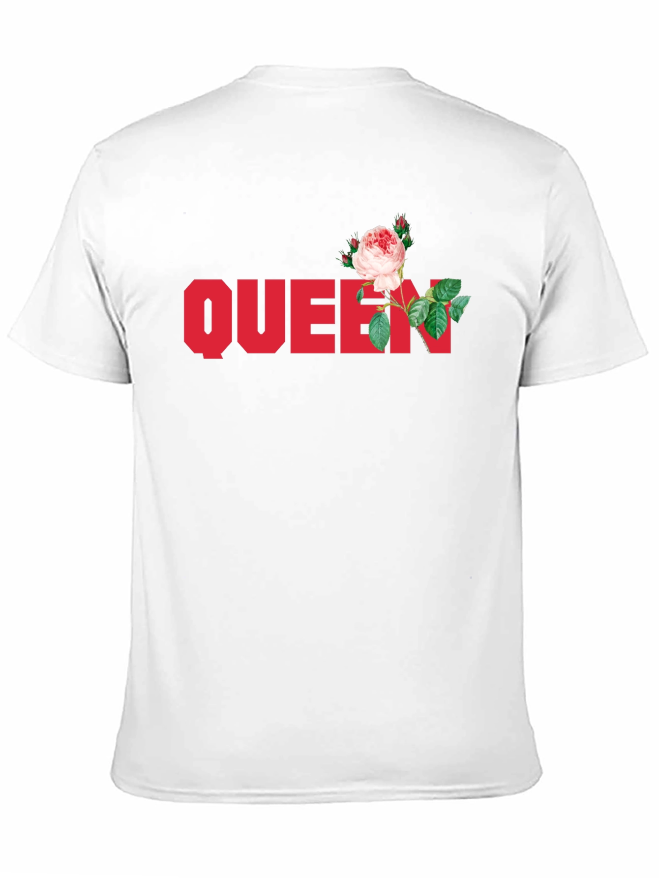 Queen Rose Graphic Tee - Stylish Black T-Shirt