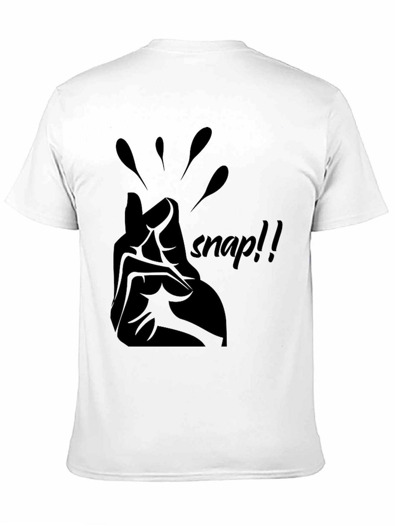 Black Snap!! Graphic Tee - Casual Style