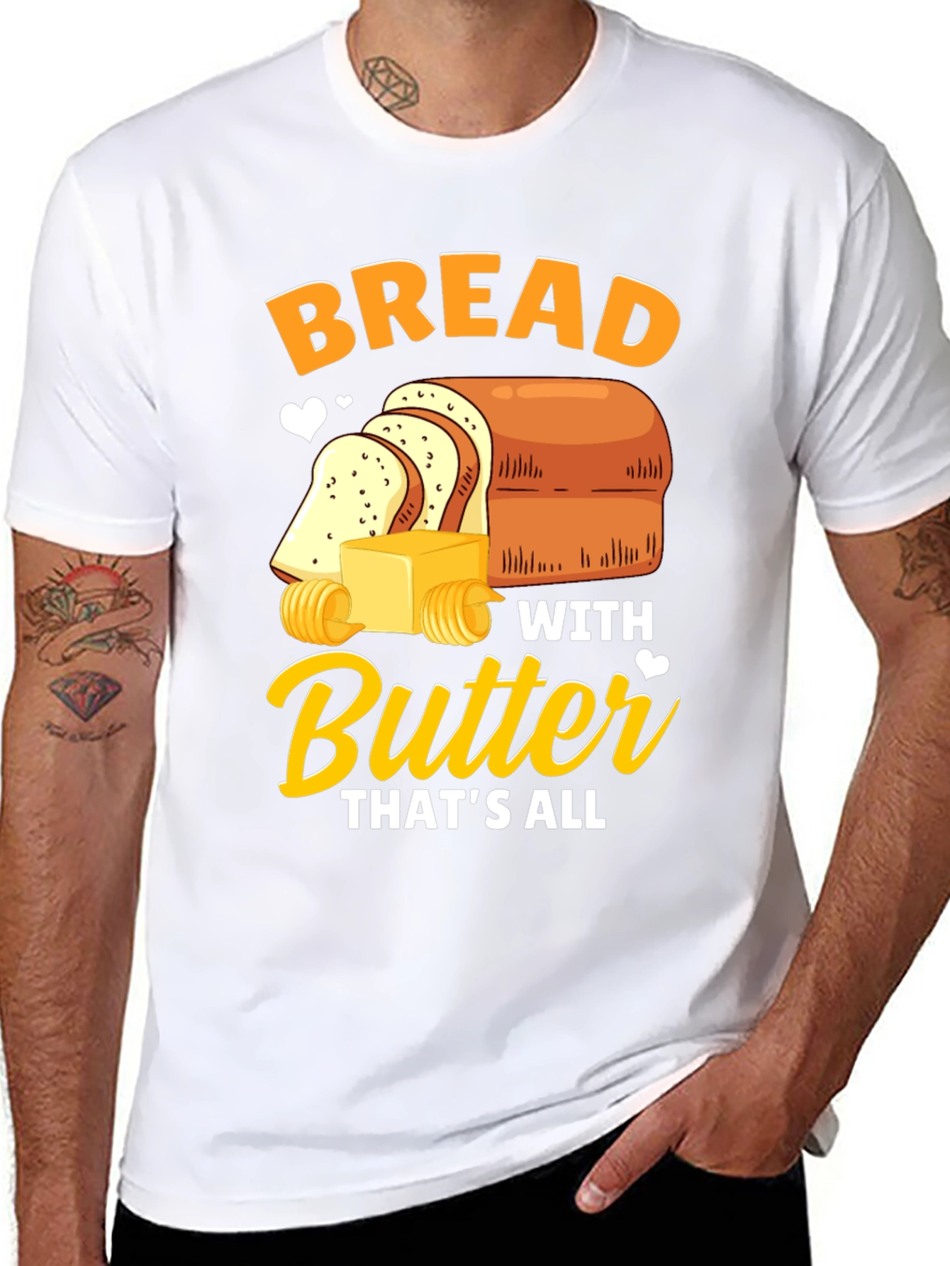 Bread with Butter T-Shirt - Funny Foodie Tee