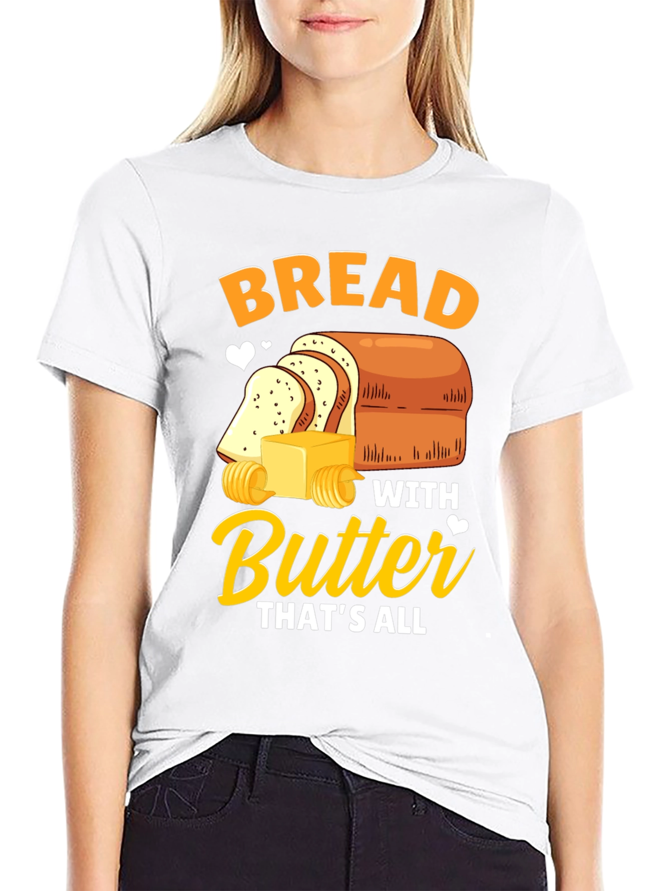 Bread with Butter T-Shirt - Funny Foodie Tee