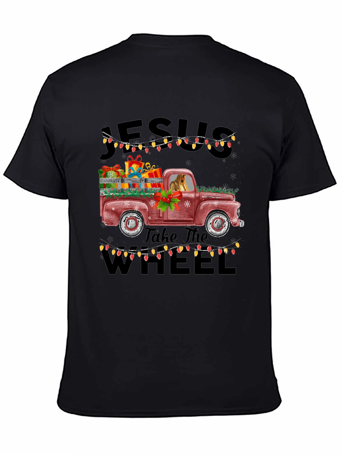 Jesus Take the Wheel Christmas Truck T-Shirt