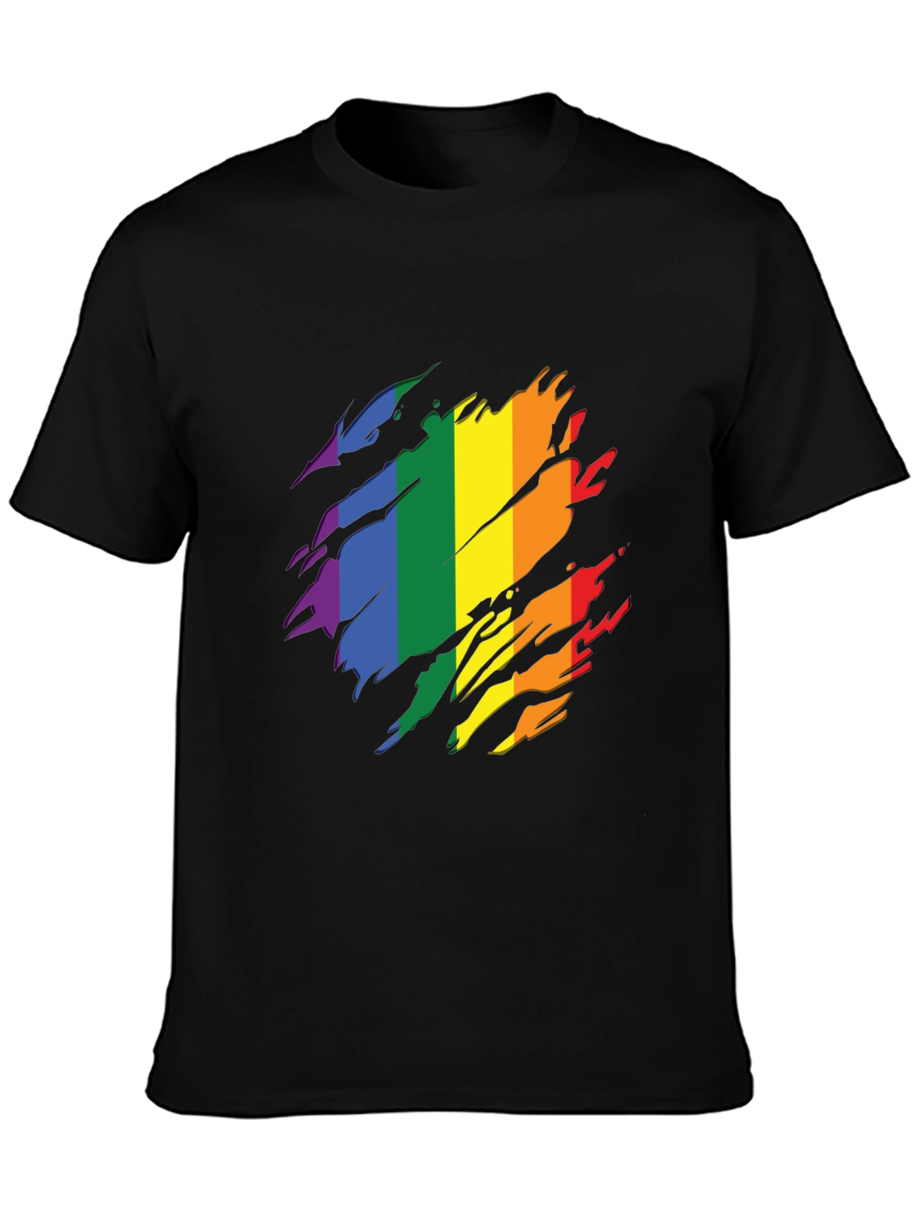 Pride Flag T-Shirt - Rainbow Design