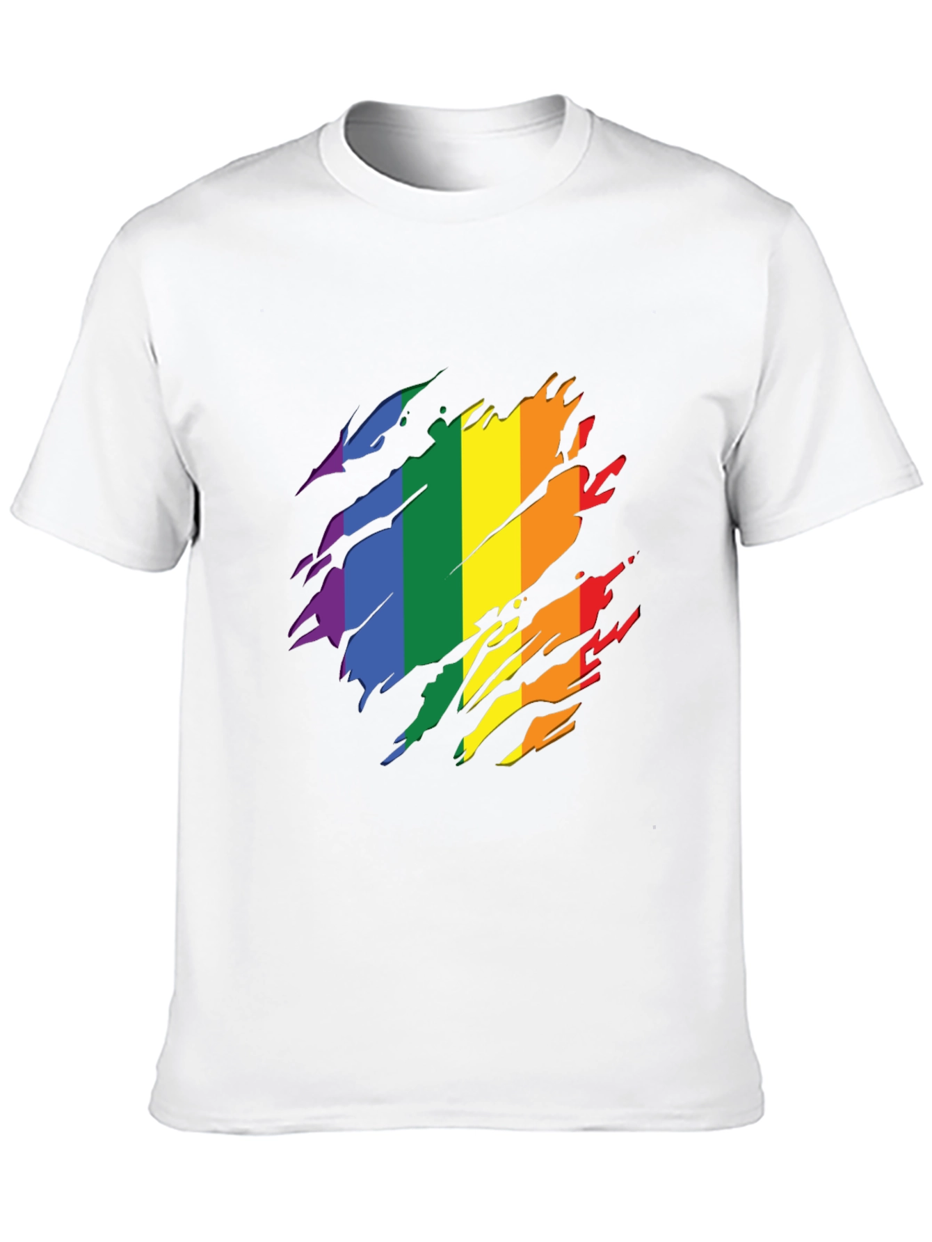 Pride Flag T-Shirt - Rainbow Design