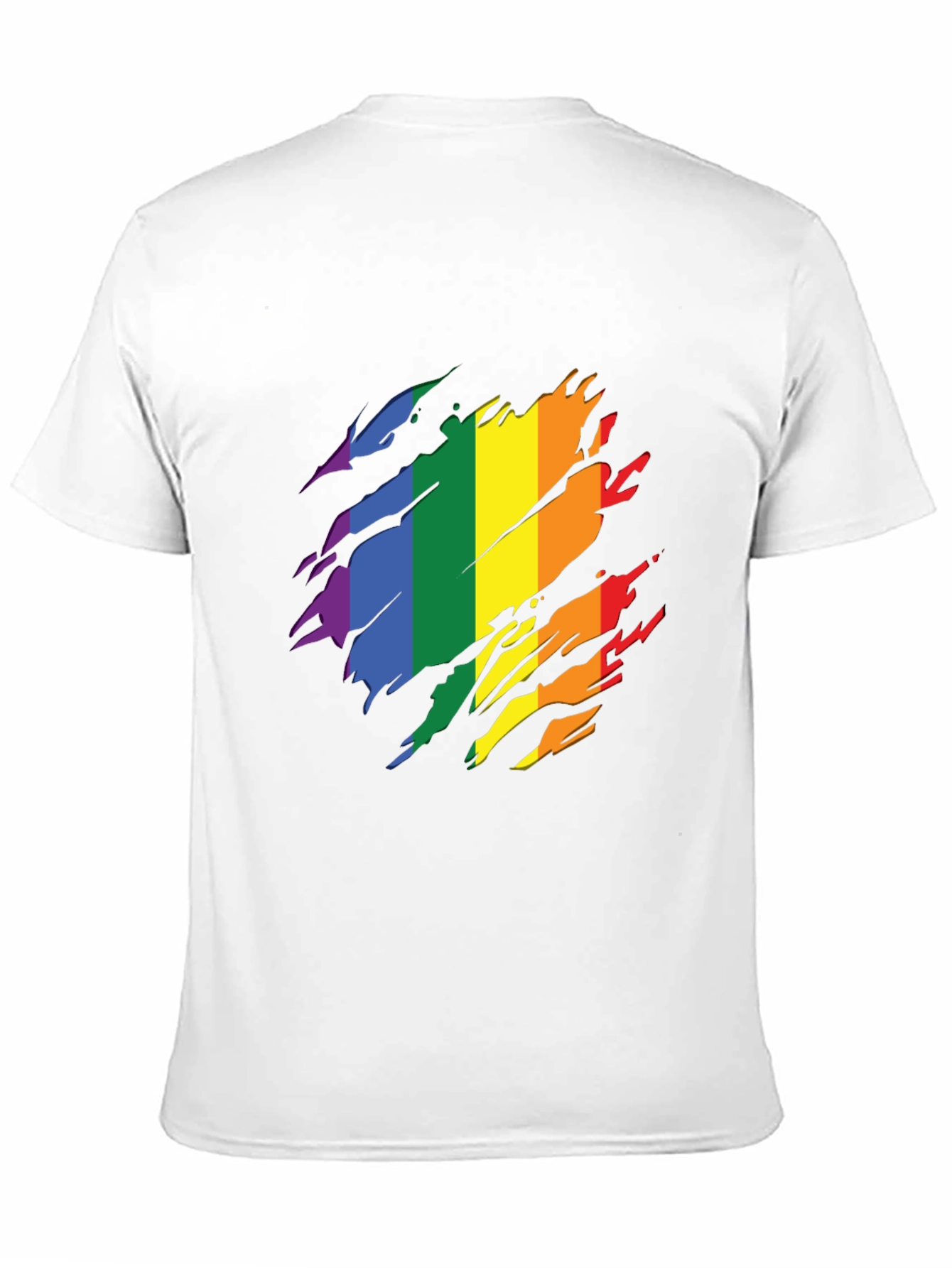 Pride Flag T-Shirt - Rainbow Design