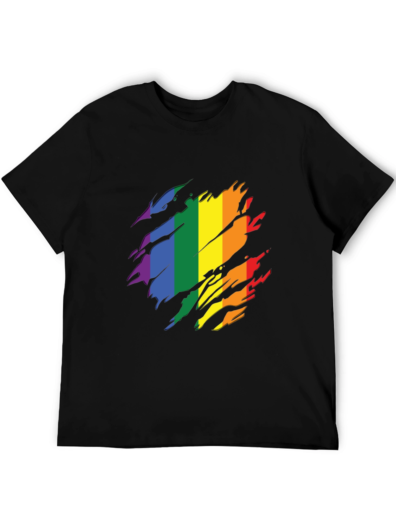 Pride Flag T-Shirt - Rainbow Design