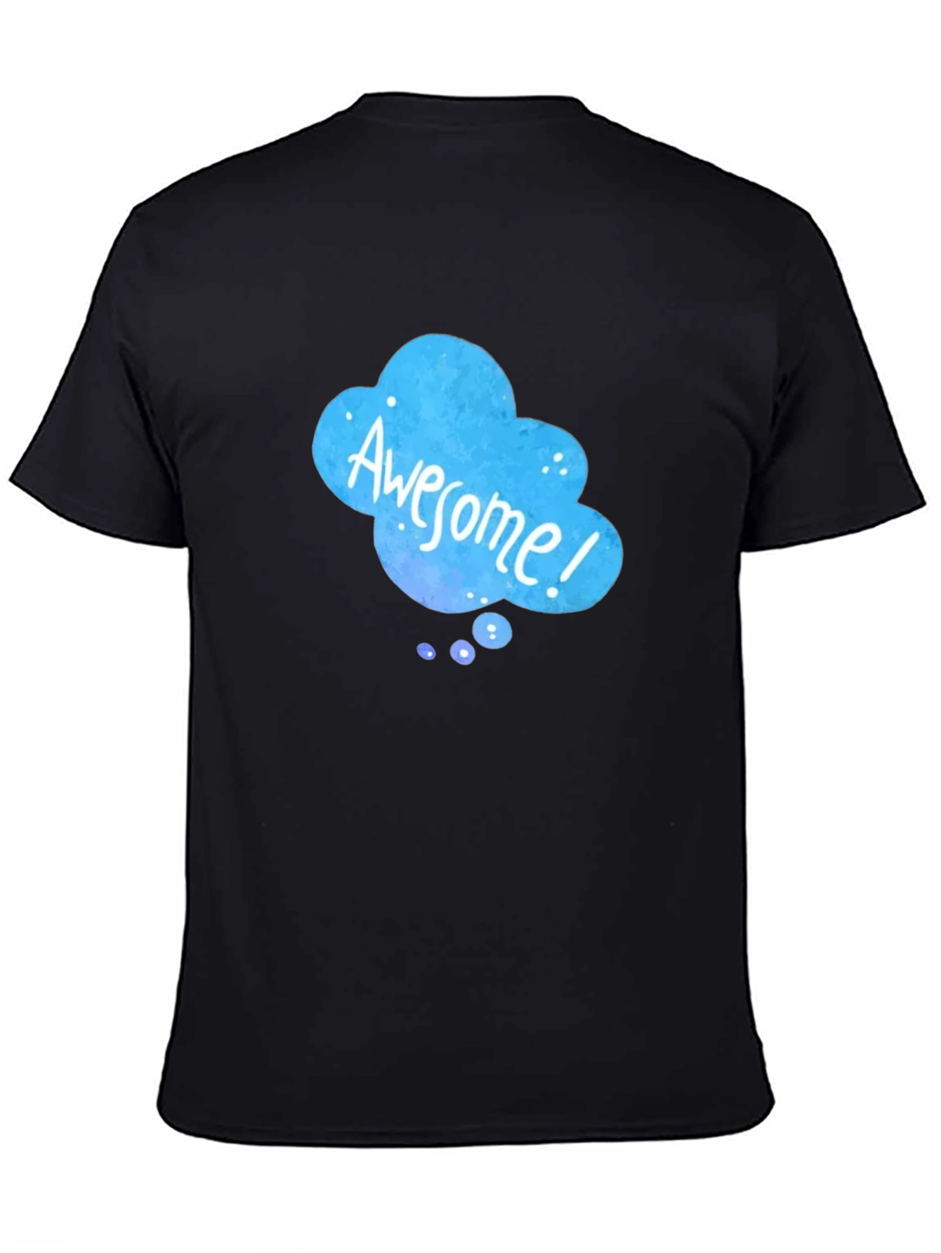 Awesome Cloud Graphic Black T-Shirt