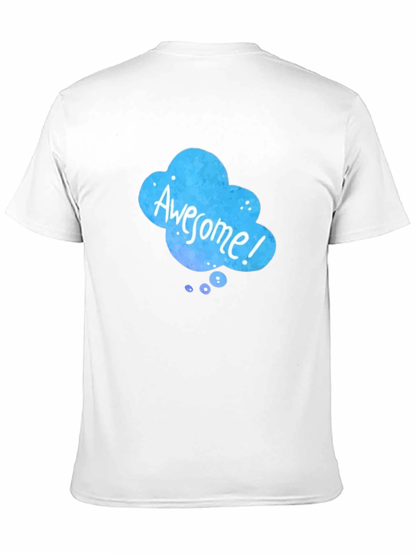 Awesome Cloud Graphic Black T-Shirt