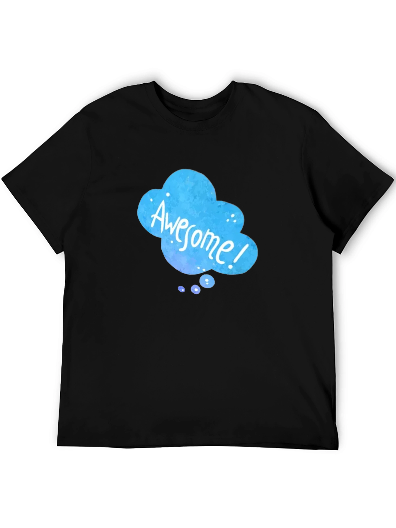 Awesome Cloud Graphic Black T-Shirt