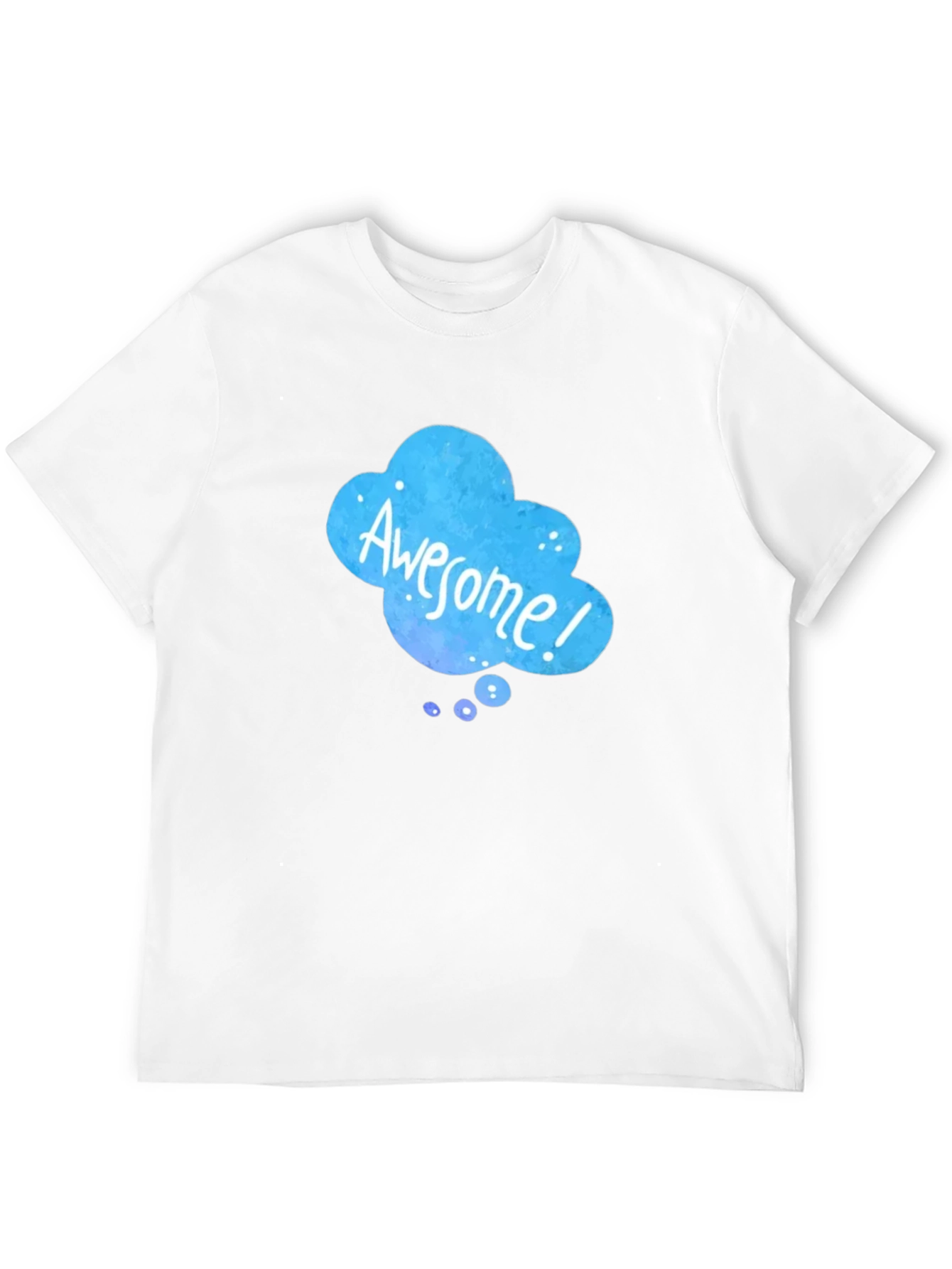 Awesome Cloud Graphic Black T-Shirt