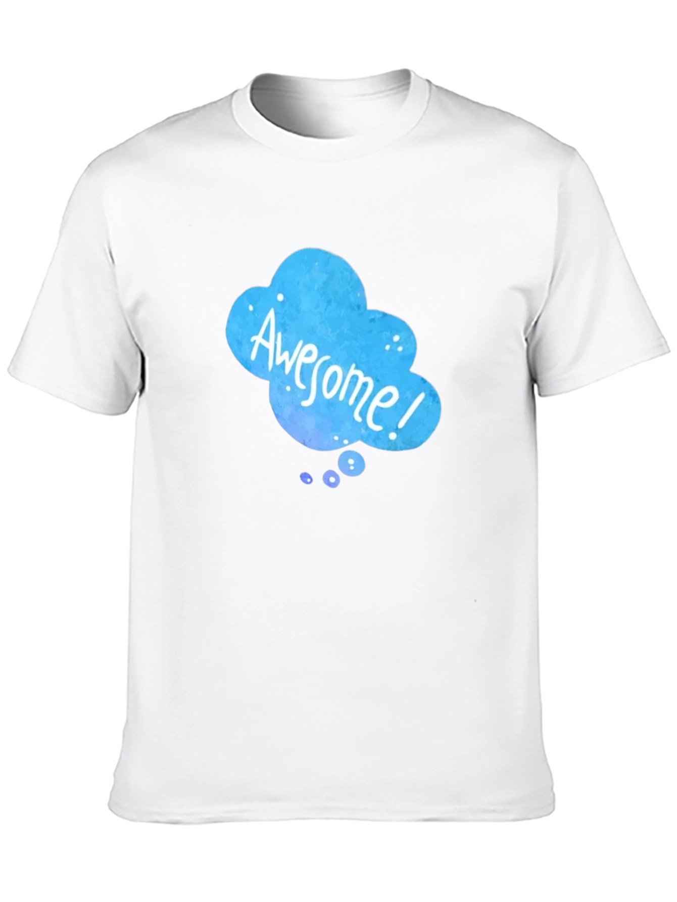 Awesome Cloud Graphic Black T-Shirt