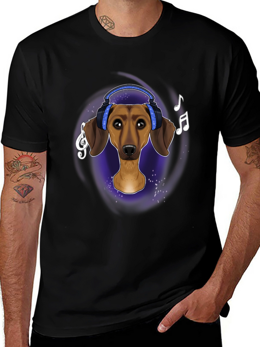 Dachshund DJ Graphic T-Shirt