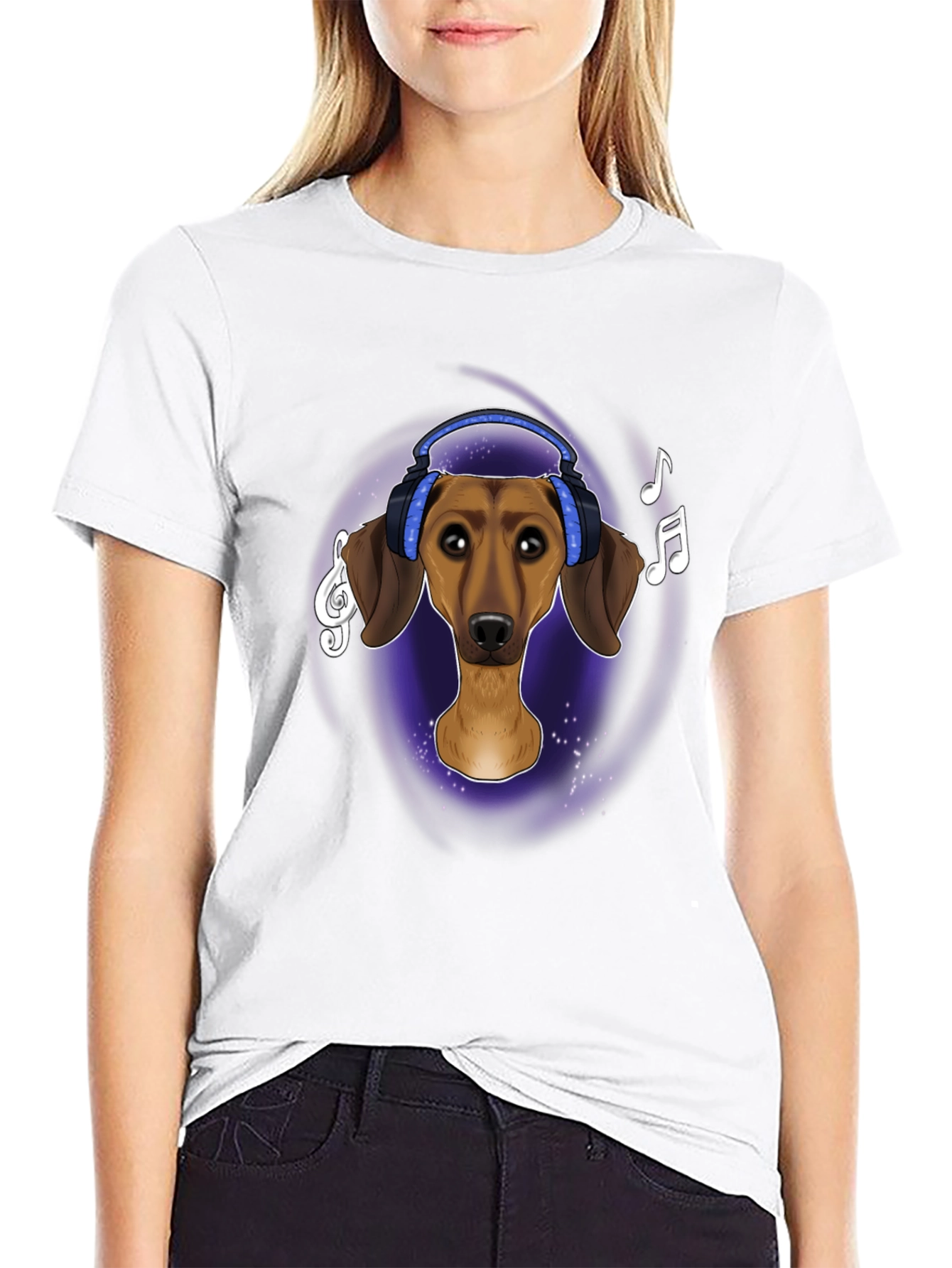 Dachshund DJ Graphic T-Shirt