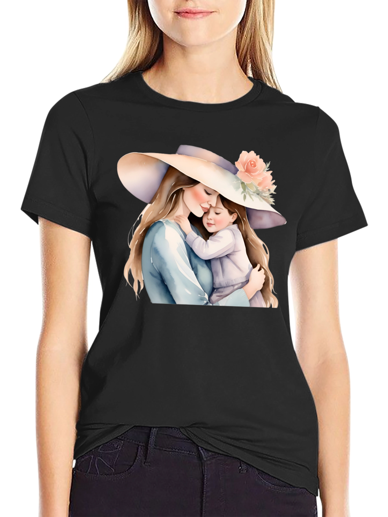 Mother and Child Graphic Tee