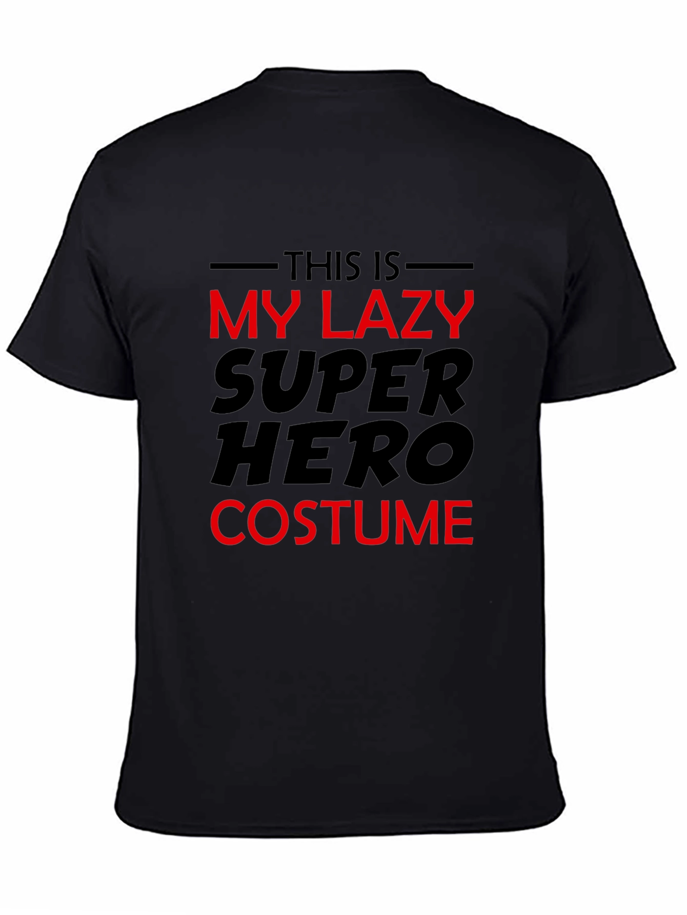 Funny Lazy Superhero Costume T-Shirt
